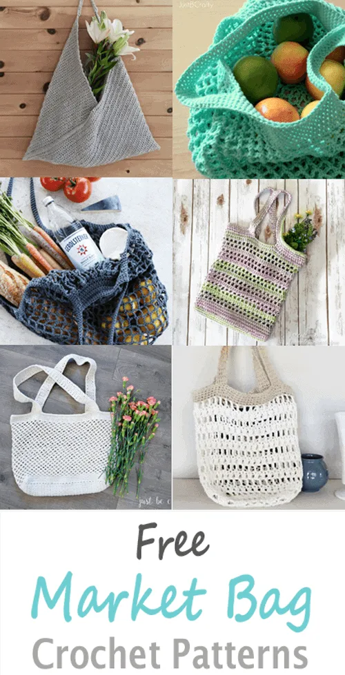 crochet market tote crochet pattern- bag crochet pattern pdf - grocery bag - beach bag - amorecraftylife.com #crochet #crochetpattern