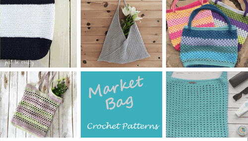 crochet market tote crochet pattern- bag crochet pattern pdf - grocery bag - beach bag - amorecraftylife.com #crochet #crochetpattern