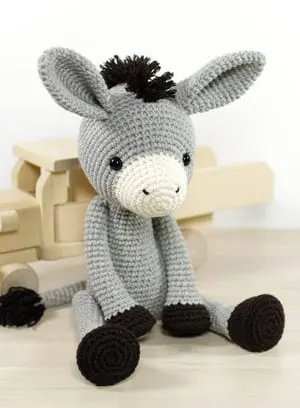 crochet donkey patterns- amigurumi crochet pattern - stuffed toy pattern #crochet #crochetpattern #diy #amigurumi