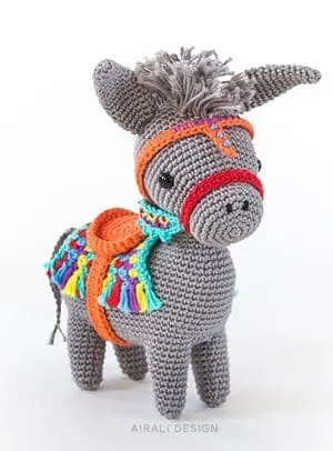 crochet donkey patterns- amigurumi crochet pattern - stuffed toy pattern #crochet #crochetpattern #diy #amigurumi