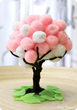 spring tree kid crafts - arts and crafts activities - spring kid craft- amorecraftylife.com #kidscraft #craftsforkids #preschool