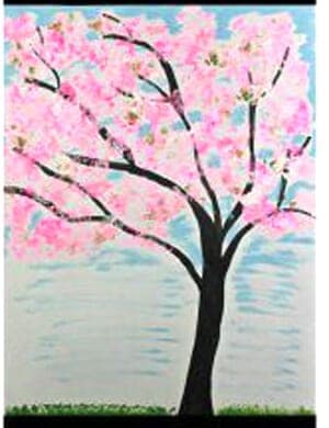 spring tree kid crafts - arts and crafts activities - spring kid craft- amorecraftylife.com #kidscraft #craftsforkids #preschool