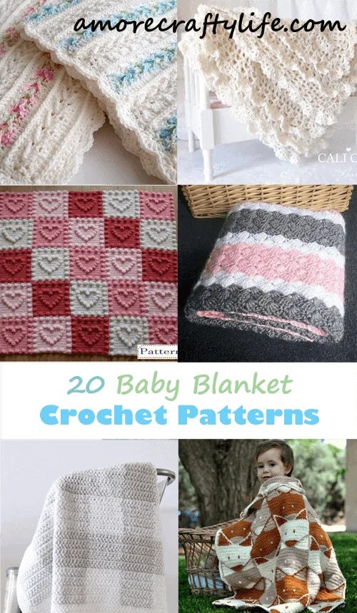 Crochet baby blanket patterns - crochet pattern pdf - baby afghan - amorecraftylife.com #baby #crochet #crochetpattern
