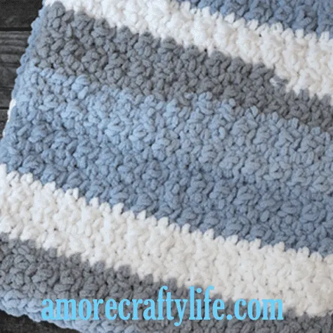 blue gray skies crochet baby blanket pattern - amorecraftylife.com -bernat blanket yarn baby blanket - baby afghan - free printable crochet pattern #baby #crochet #crochetpattern #freecrochetpattern