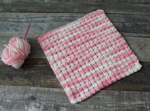 Easy Even Moss Stitch Dishcloth - Free Crochet Pattern No Holes - A ...