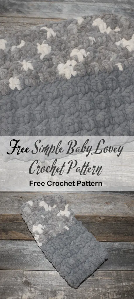 free printable simple baby lovey crochet pattern -amorecraftylife.com #crochet #crochetpattern #diy #freecrochetpattern #baby