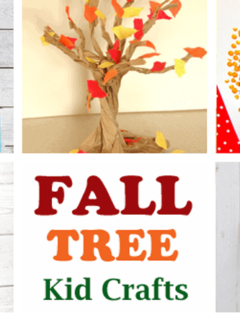 fall tree kid crafts- fall kid craft - autumn kid craft - amorecraftylife.com #kidscrafts #craftsforkids #preschool #fall