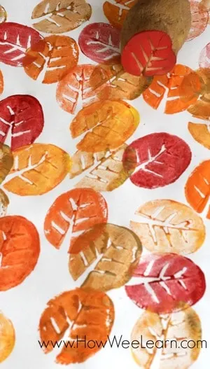 fall leaves kid crafts- fall kid craft - autumn kid craft - amorecraftylife.com #kidscrafts #craftsforkids #preschool #fall