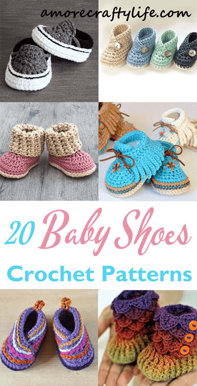 baby shoes crochet patterns - baby booties - baby gift - crochet pattern pdf - amorecraftylife.com #crochet #crochetpattern #baby