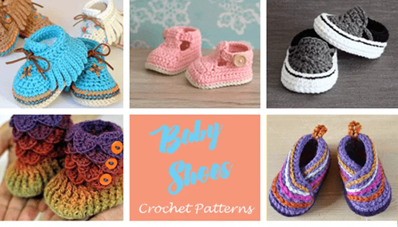 baby shoes crochet patterns - baby booties - baby gift - crochet pattern pdf - amorecraftylife.com #crochet #crochetpattern #baby