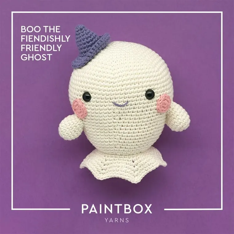 boo friendly crocheted ghost amigurumi