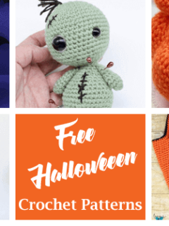 free Halloween crochet patterns- fall crochet pattern- amorecraftylife.com #crochet #crochetpattern #diy #halloween