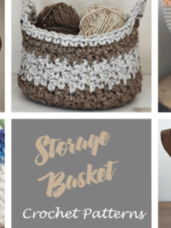 free basket crochet pattern- crochet pattern amorecraftylife.com #crochet #crochetpattern
