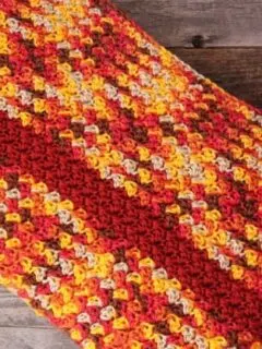 autumn sunset striped crochet blanket pattern - amorecraftylife.com - crochet throw blanket - free printable crochet pattern #crochet #crochetpattern #freecrochetpattern