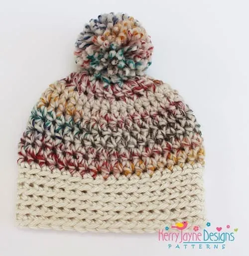 bulky hat crochet patterns- winter hat crochet pattern- amorecraftylife.com #crochet #crochetpattern #diy