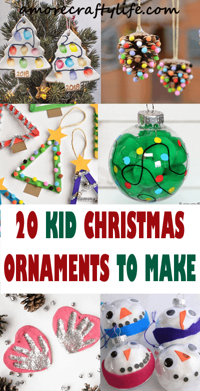 christmas ornament kid crafts - arts and crafts activities - amorecraftylife.com #kidscraft #craftsforkids #christmas #preschool