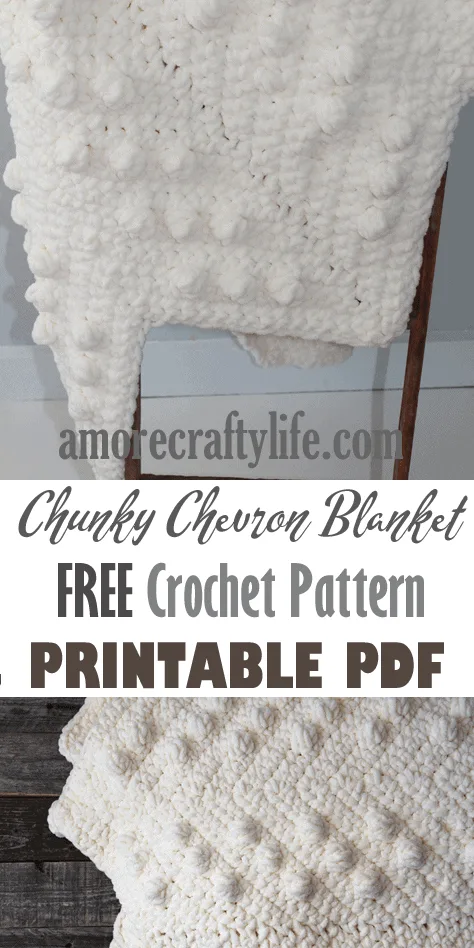 modern chunky chevron crochet blanket pattern - amorecraftylife.com - ripple afghan - free printable crochet pattern #crochet #crochetpattern #freecrochetpattern