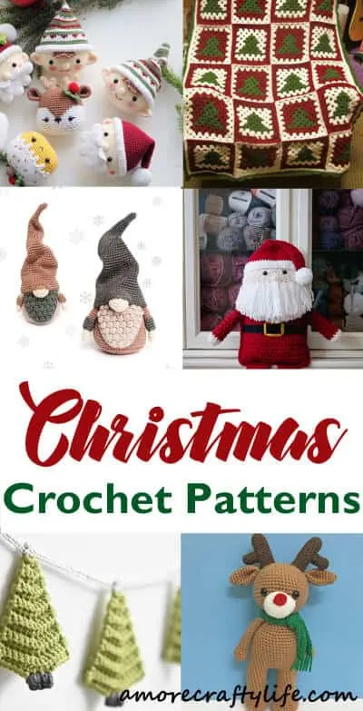 crochet Christmas patterns - winter - home decor- amorecraftylife.com #crochet #freecrochetpattern #crochetpattern #diy #christmas