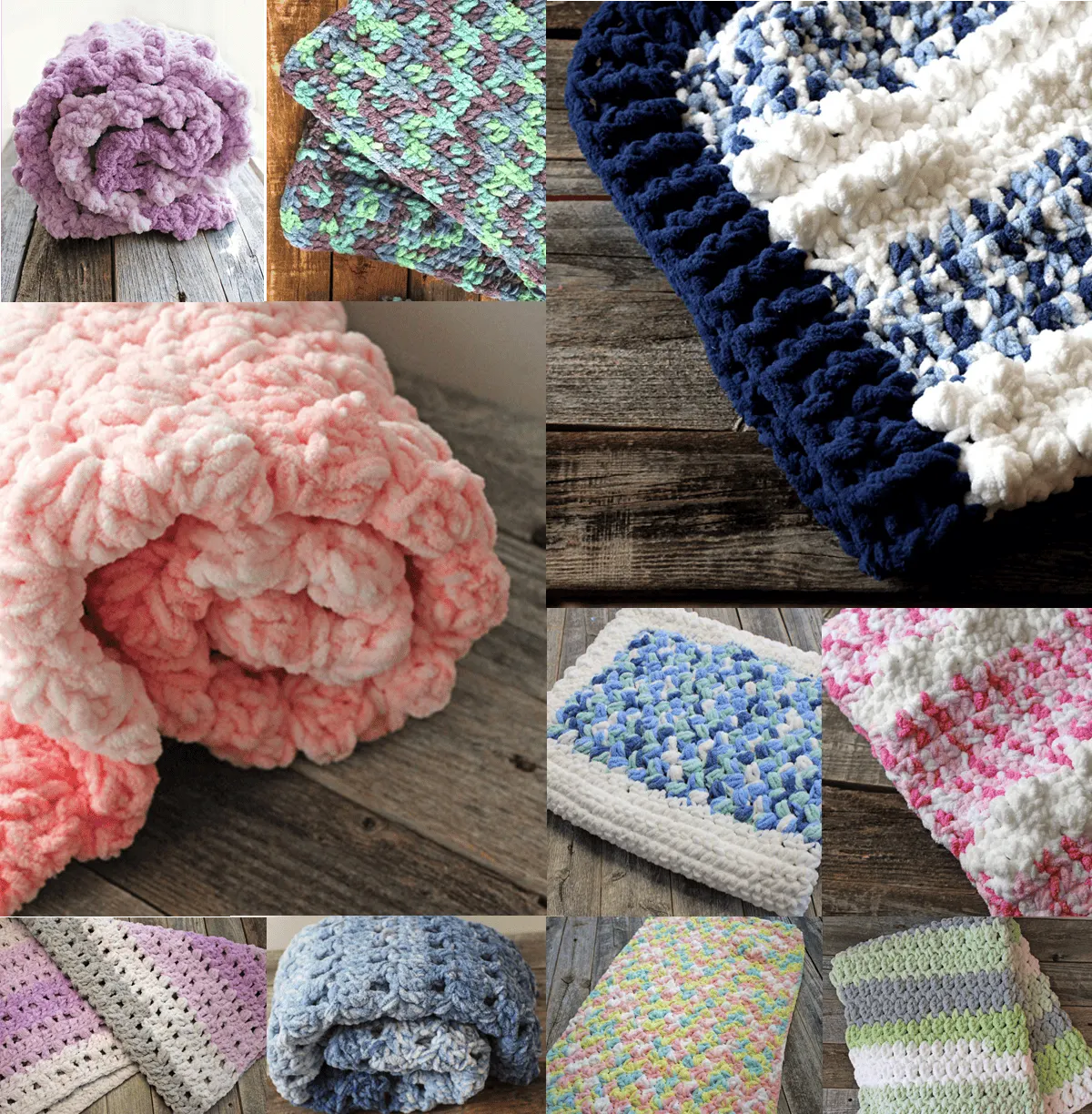pictures of crochet bernat blanket yarn blankets