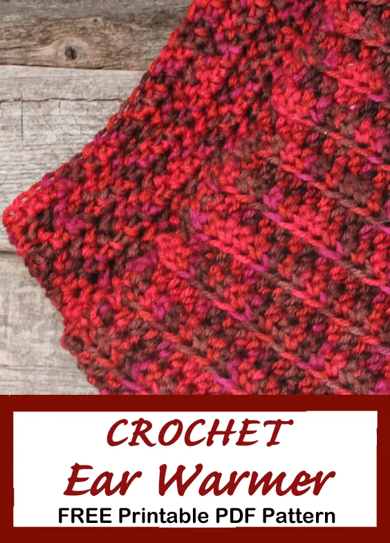 double thick Crochet ear warmer Headband pattern - Free Pattern -crochet ear warmer pattern- printable pdf - winter headband - amorecraftylife.com #crochet #crochetpattern #freecrochetpattern