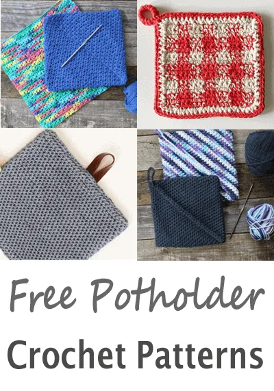 crochet pot holder pattern free- crochet hot pad amorecraftylife.com #crochet #crochetpattern #diy #freecrochetpattern