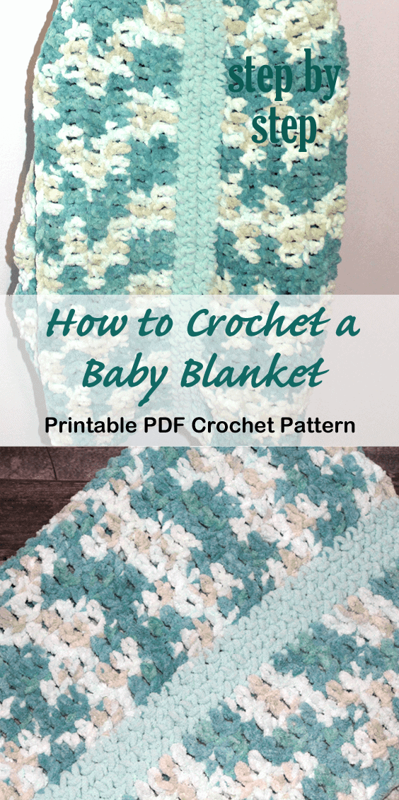 How to Crochet a Baby Blanket Step by Step - A More Crafty Life