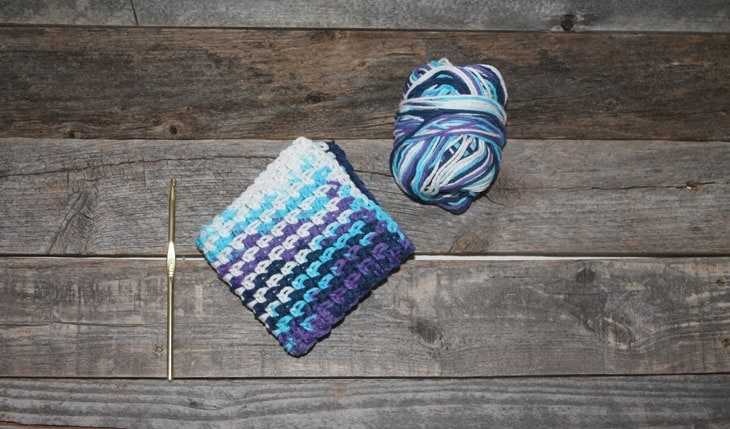 Easy Crochet Moss Stitch Dishcloth Pattern Tutorial to Make - A More ...