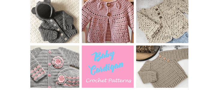 Make a cute baby sweater crochet pattern. baby cardigan crochet pattern - baby gift -amorecraftylife.com - baby afghan - #baby #crochet #crochetpattern