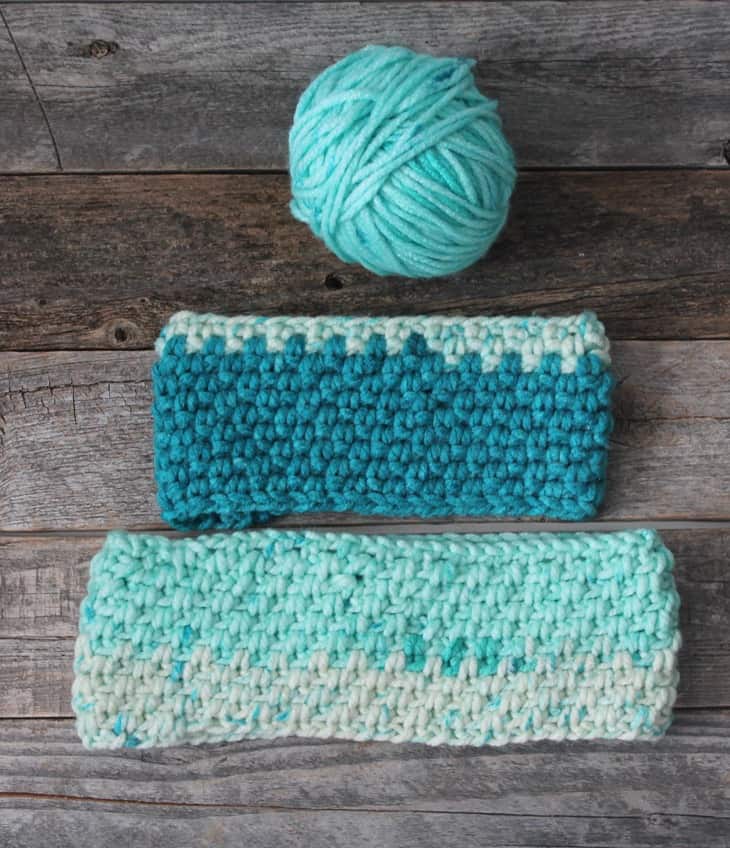 Moss stitch crochet Headband pattern - Free Pattern -crochet ear warmer pattern- printable pdf - winter headband - amorecraftylife.com #crochet #crochetpattern #freecrochetpattern