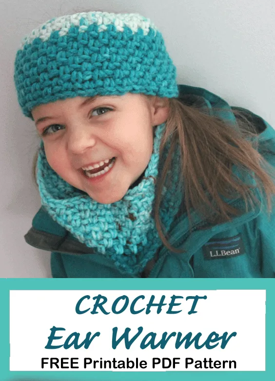 Moss stitch crochet Headband pattern - Free Pattern -crochet ear warmer pattern- printable pdf - winter headband - amorecraftylife.com #crochet #crochetpattern #freecrochetpattern