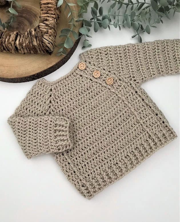 29 Baby Cardigan Crochet Patterns Cute Sweaters A More Crafty Life