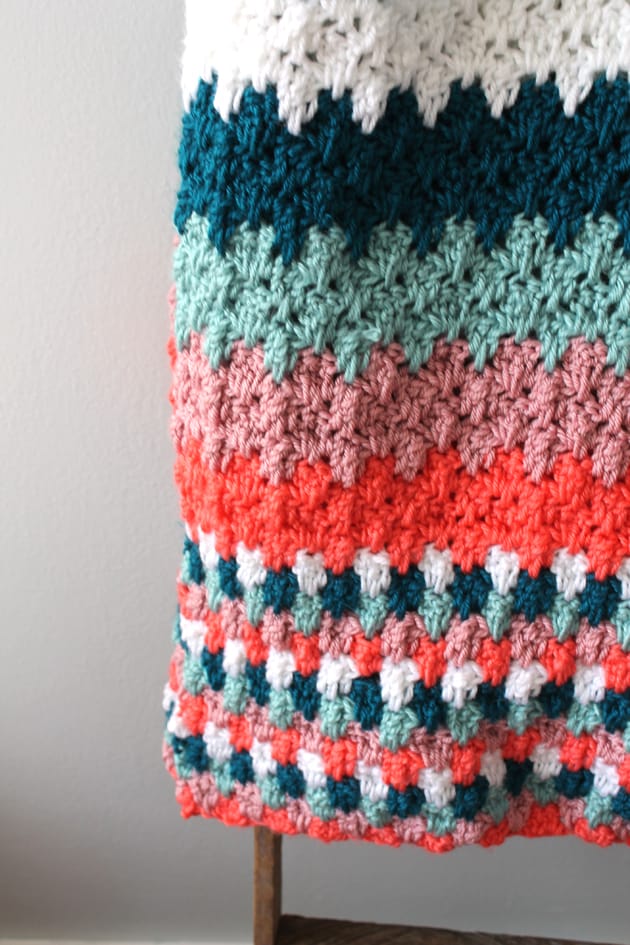 easy crochet blanket pattern free PDF - teardrop stitch -amorecraftylife.com - afghan pattern -crochet blanket pattern- red heart yarn- double crochet - free printable crochet pattern #crochet #crochetpattern #freecrochetpattern