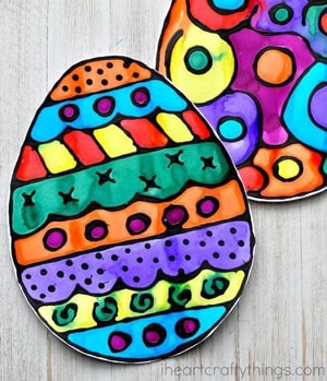 easter kid crafts - spring crafts for kids - kid craft -#kidscraft #preschool #craftsforkids amorecraftylife.com
