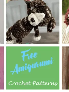 free crochet animal patterns - amigurumi crochet pattern - amorecraftylife.com #crochet #crochetpattern #diy #amigurumi