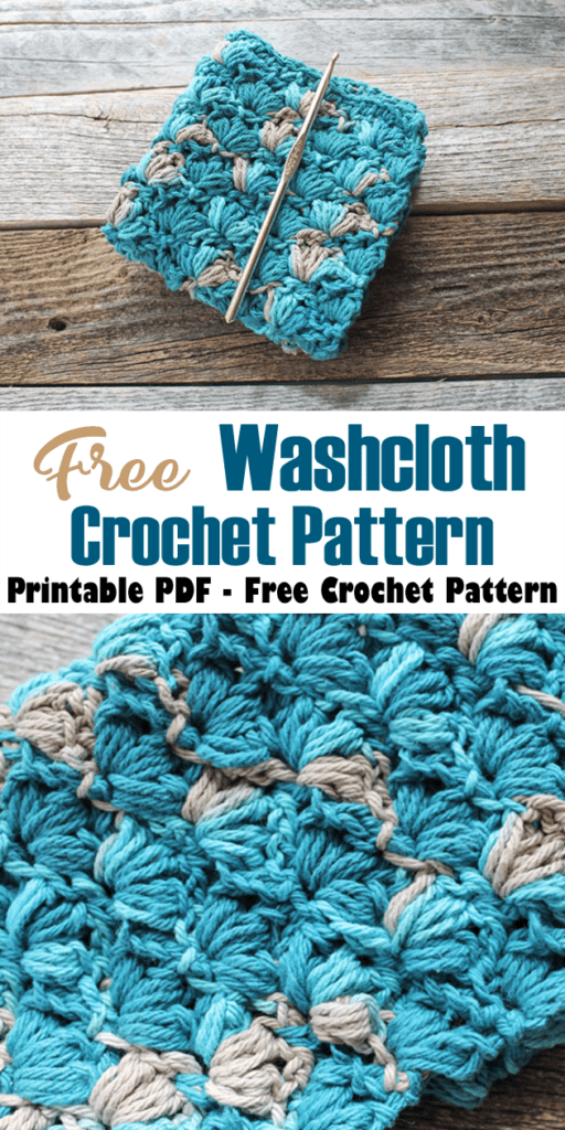 lotus stitch crochet dishcloth pattern - free printable pdf - amorecraftylife.com #crochet #crochetpattern #freecrochetpattern