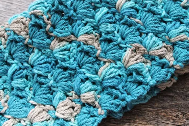 lotus stitch crochet dishcloth pattern - free printable pdf - amorecraftylife.com #crochet #crochetpattern #freecrochetpattern