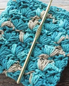 lotus stitch crochet dishcloth pattern - free printable pdf - amorecraftylife.com #crochet #crochetpattern #freecrochetpattern