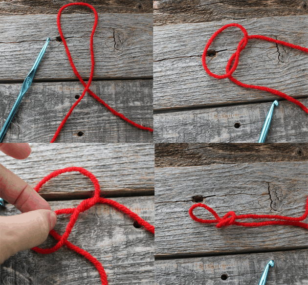 how to tie a slip knot - learn to crochet -beginner crochet tutorials - amorecraftylife.com