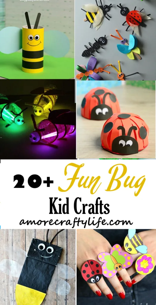 Make fun bug crafts for kids - insect kid craft amorecraftylife.com #kidscrafts #craftsforkids #preschool