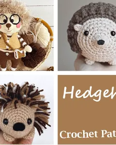 crochet hedgehog patterns - amigurumi crochet pattern - amorecraftylife.com #crochet #crochetpattern #diy #amigurumi