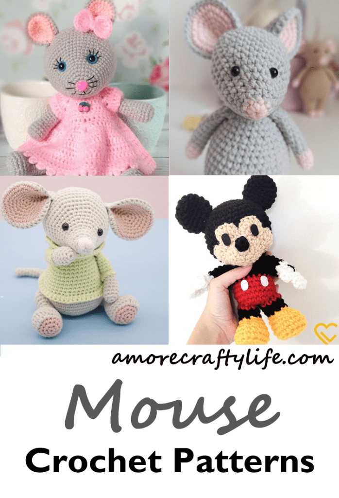 crochet mouse patterns - amigurumi crochet pattern - amorecraftylife.com #crochet #crochetpattern #diy #amigurumi