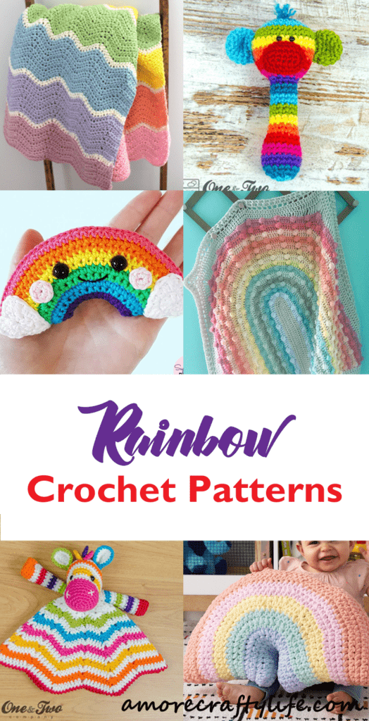rainbow crochet pattern - amorecraftylife.com #crochet #crochetpattern