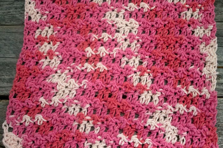padrão de pano de prato de crochê de ponto florete fácil - pdf para impressão grátis - amorecraftylife.com #crochet #crochetpattern #freecrochetpattern