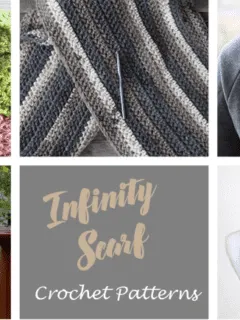 free infinity scarf crochet pattern - easy scarf pattern - amorecraftylife.com