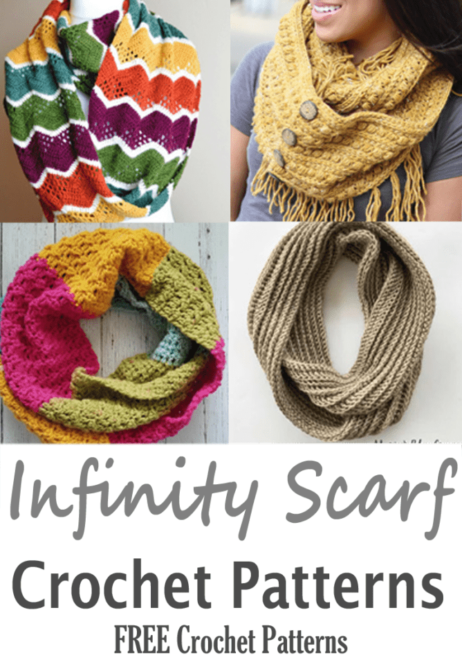 35 Free Crochet Patterns for Infinity Scarves - A More Crafty Life