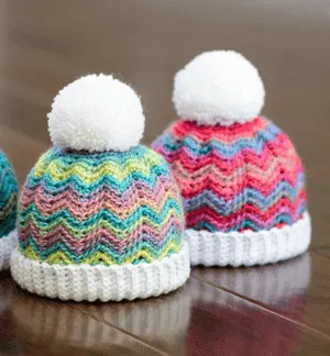 baby hat Crochet pattern - A More Crafty Life #baby #crochet #crochetpattern #crochethat