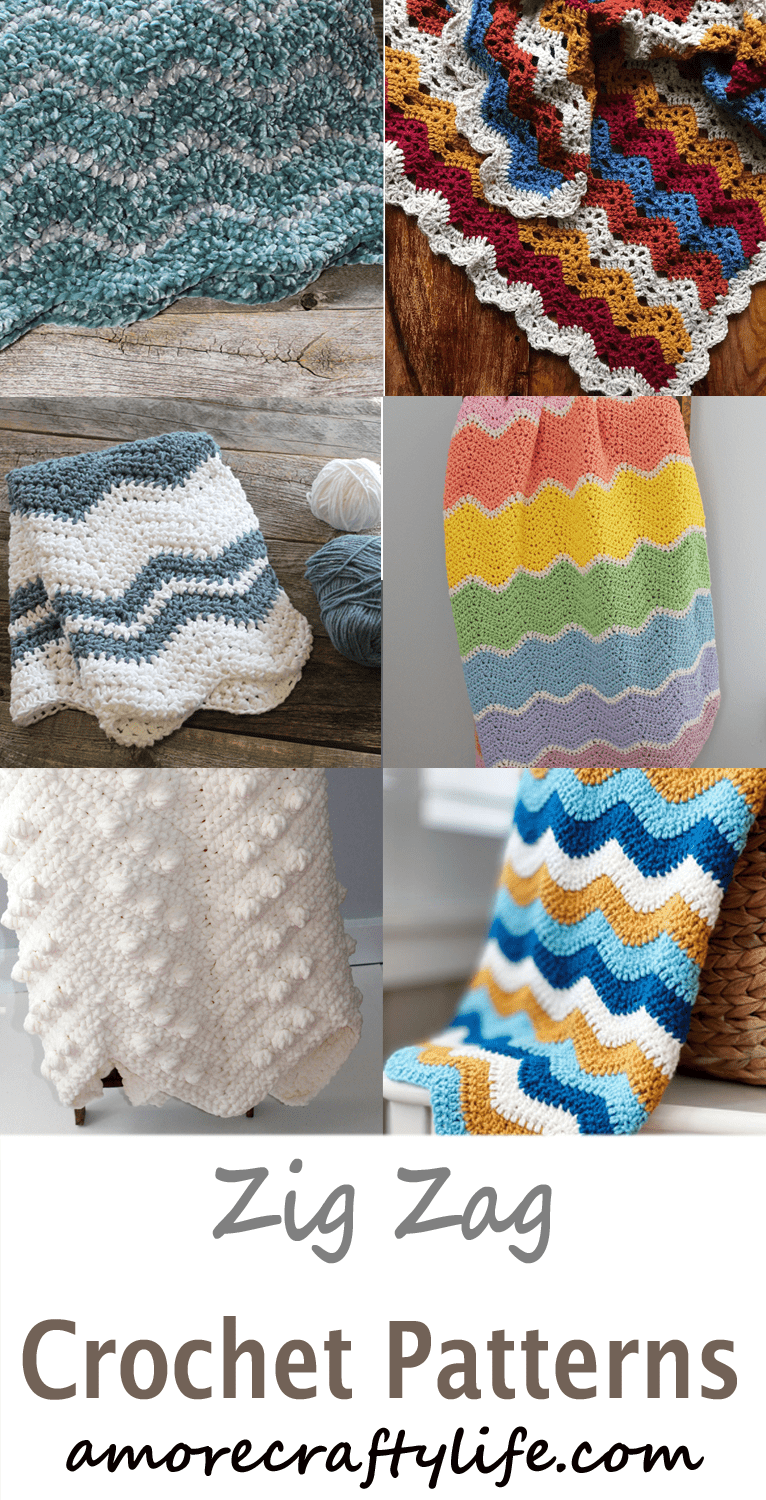 35 Zig Zag Crochet Patterns Chevron A More Crafty Life