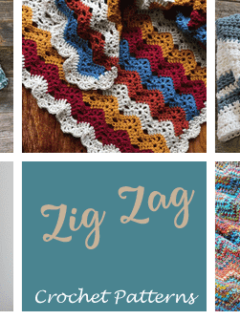 zig zag crochet pattern -amorecraftylife.com #crochet #crochetpattern