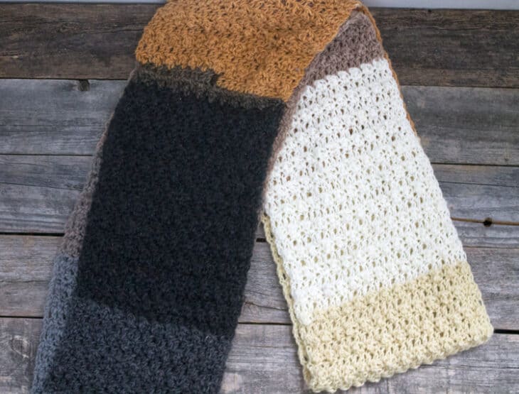 free color block infinity scarf crochet pattern - easy infinity scarf pattern - amorecraftylife.com