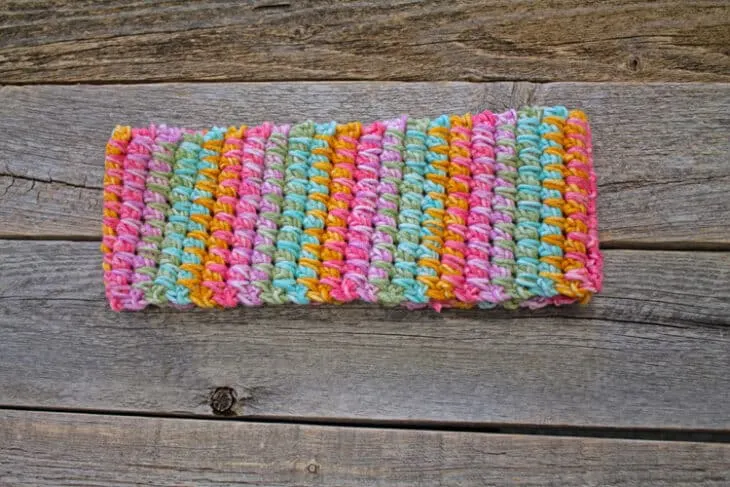 Make an easy winter crochet headband pattern. Tie Dye Childs Ear Warmer Headband Crochet Pattern Free PDF- printable pdf - winter headband - amorecraftylife.com Red Heart Unforgettable Yarn #crochet #crochetpattern #freecrochetpattern